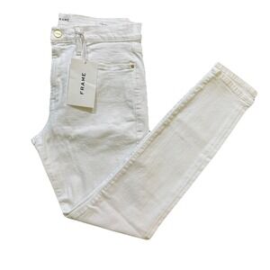NWT FRAME Le‎ High Skinny Blanc High Rise White Denim Ankle Jeans Women's 31/12